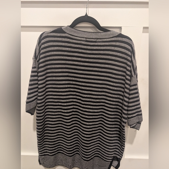 Zara Man black and grey striped pre-owned  size L sweater. - Picture 3 of 7